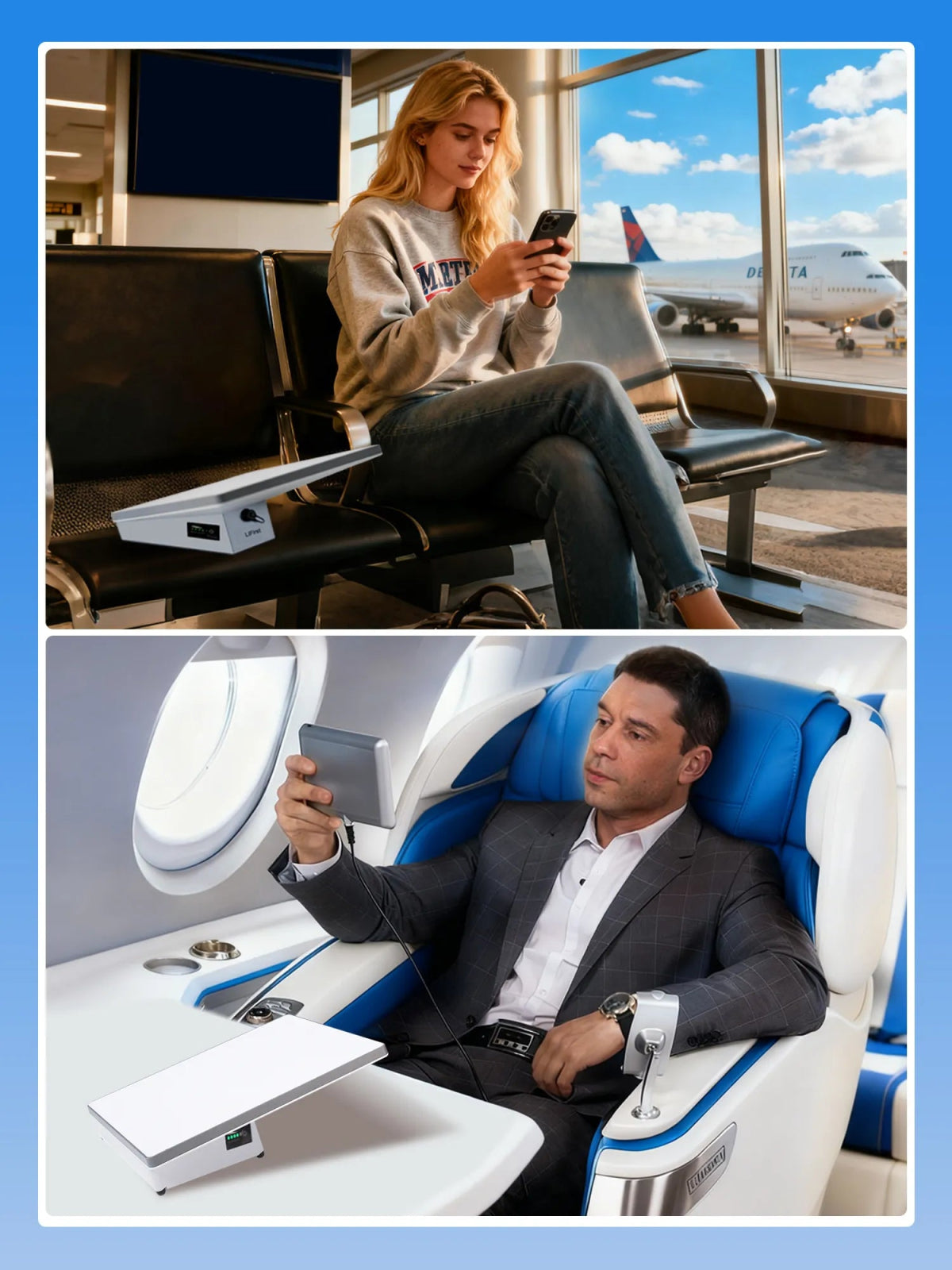 99 Wh Starlink Mini Aviation - Grade Portable Battery – Hollow Triangle Structure, IP65 Waterproof, Ergonomic, Quick - Release Mount - LiFirstPOWER