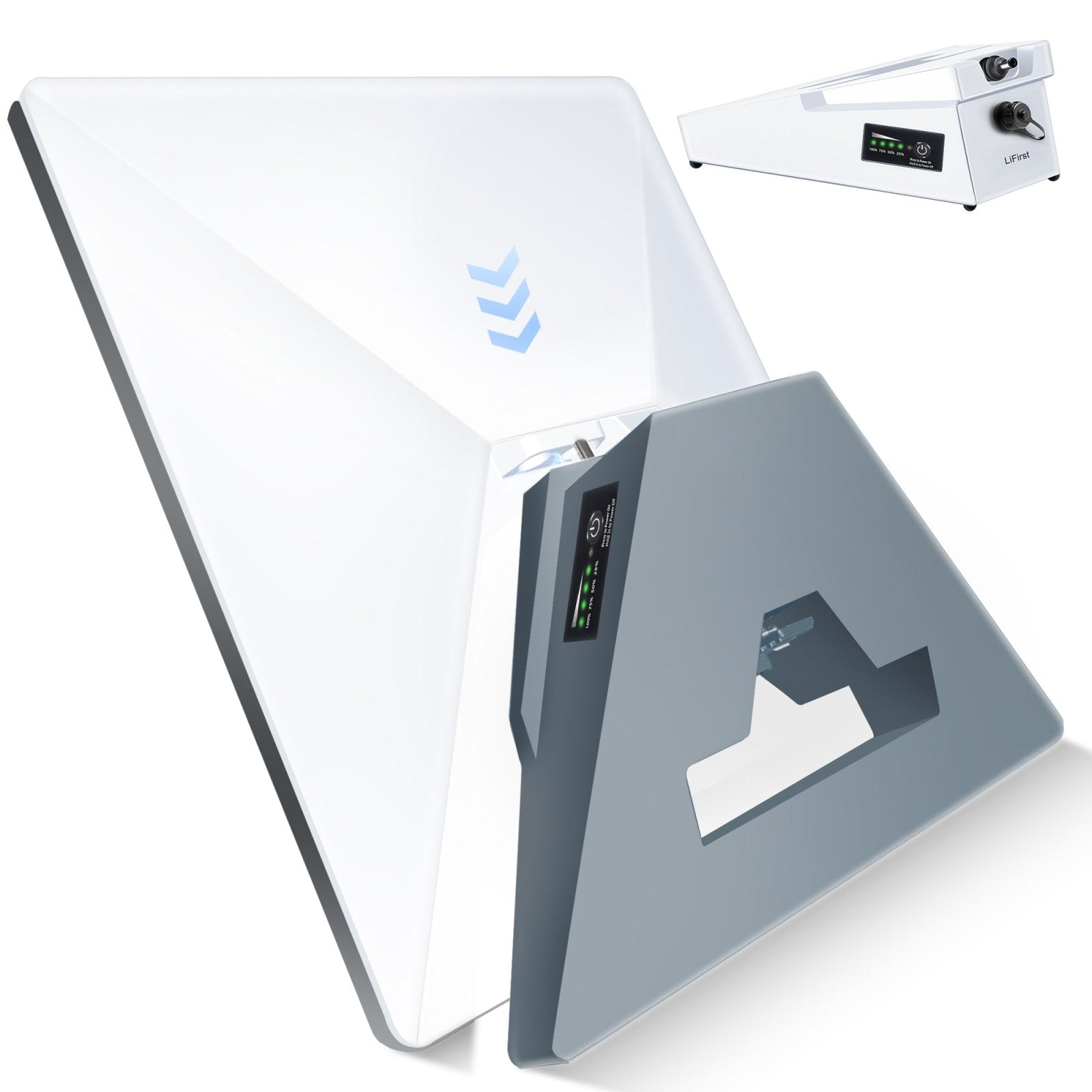 99 Wh Starlink Mini Aviation - Grade Portable Battery – Hollow Triangle Structure, IP65 Waterproof, Ergonomic, Quick - Release Mount - LiFirstPOWER