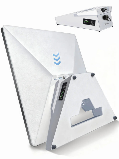 99 Wh Starlink Mini Aviation - Grade Portable Battery – Hollow Triangle Structure, IP65 Waterproof, Ergonomic, Quick - Release Mount - LiFirstPOWER