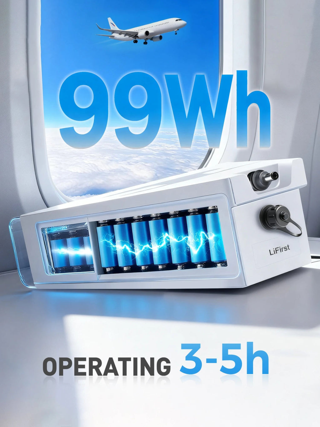 99 Wh Starlink Mini Aviation - Grade Portable Battery – Hollow Triangle Structure, IP65 Waterproof, Ergonomic, Quick - Release Mount - LiFirstPOWER