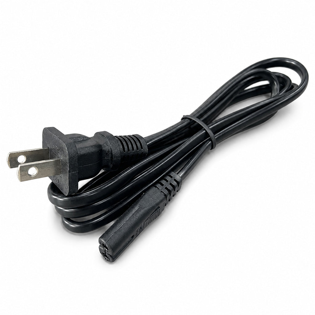 LiFirstPOWER 25.2V 3A battery charger with US plug AC power cord and DC output cable.