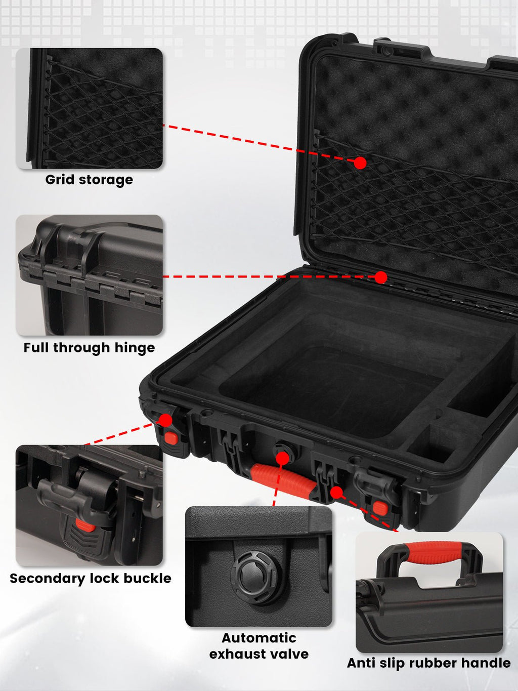 IP67 waterproof starlink mini case · custom foam starlink case - LiFirstPOWER