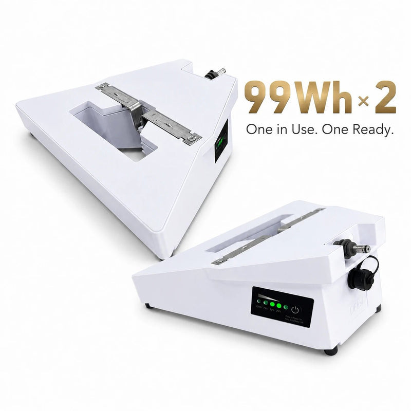 Lifirst Lite 99Wh Starlink Mini Battery System – Continuous Power with Dual-Battery Swap (Air Travel Safe) - LiFirstPOWER