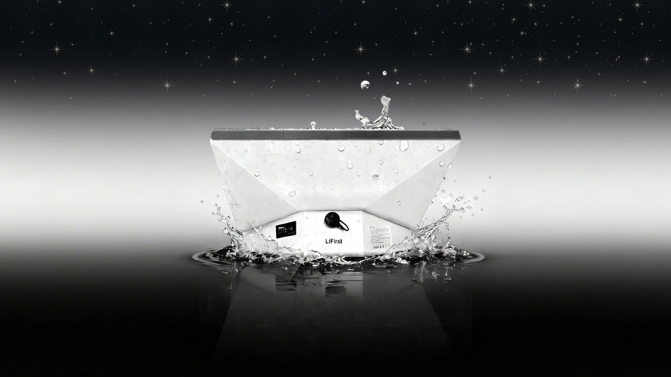 Controlled water-exposure demonstration of a LiFirst Starlink Mini battery system
