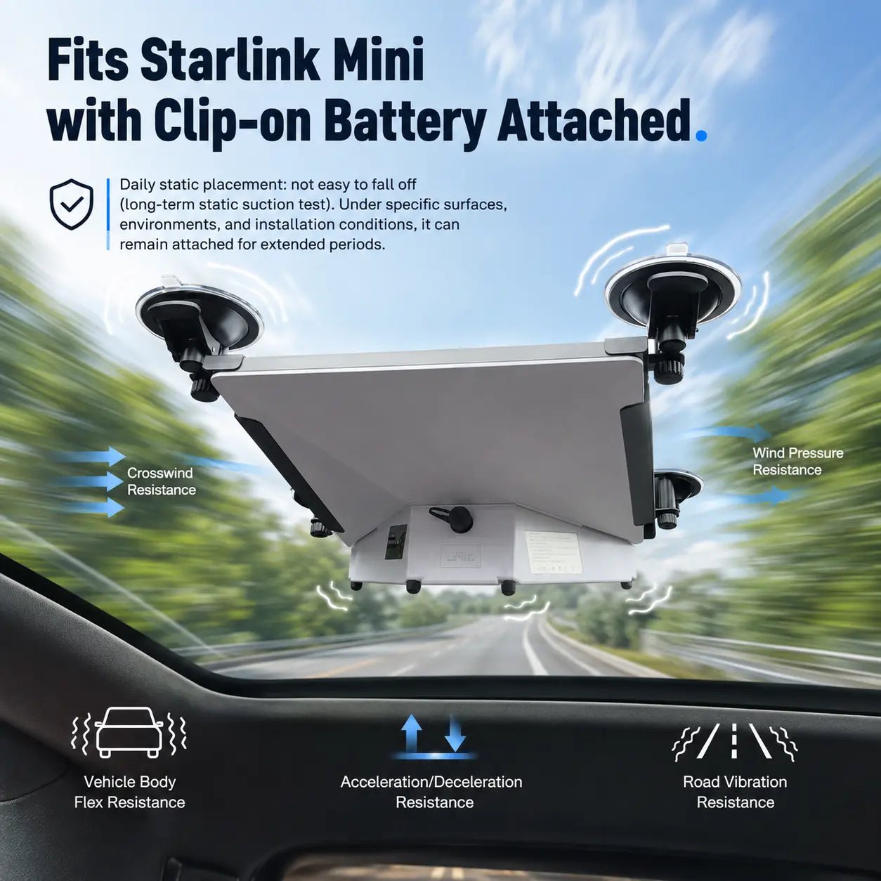 Starlink Mini Vehicle Mount for LiFirst Battery Systems - LiFirstPOWER