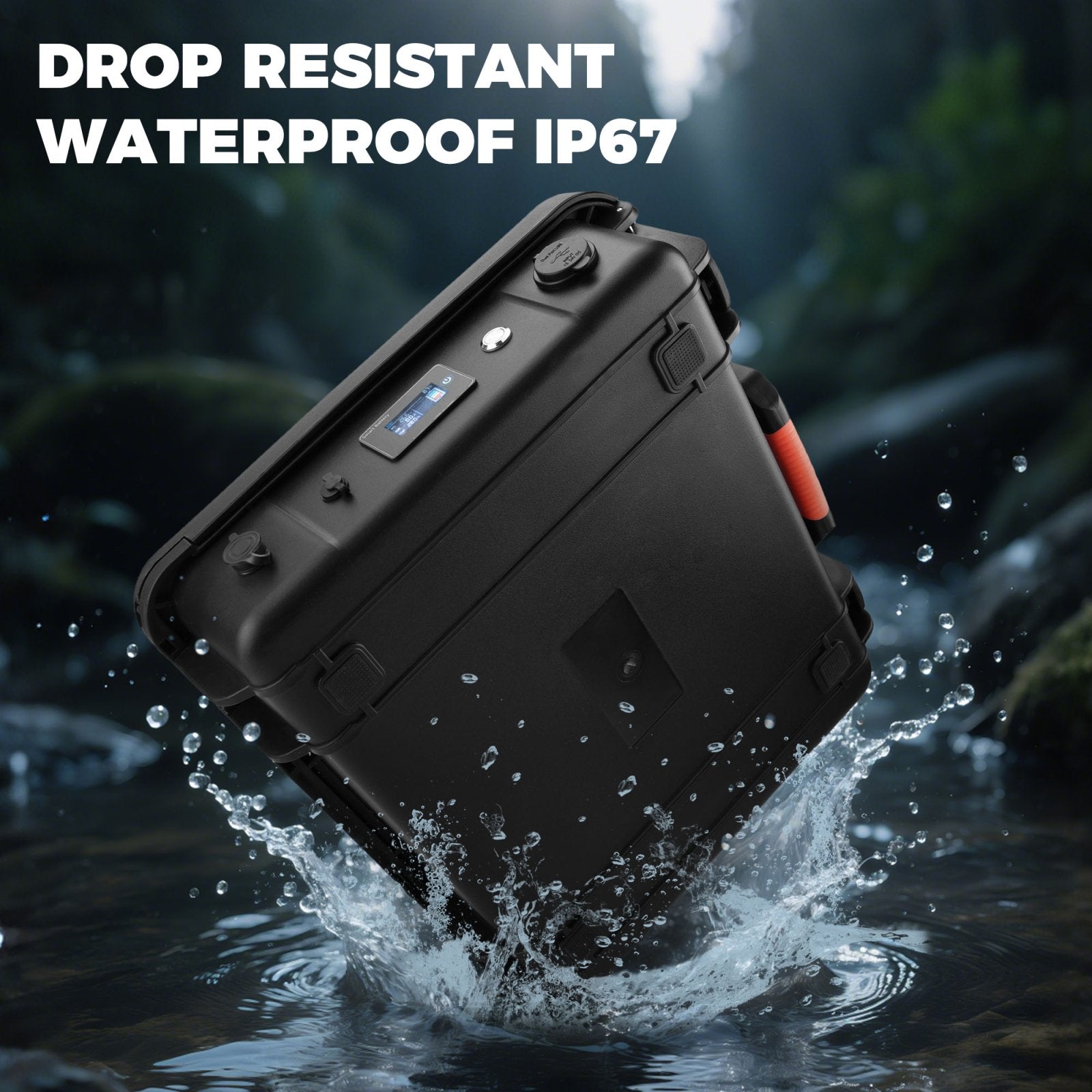 LiFirst Titan 600Wh rugged power case with IP67-rated outdoor protection for Starlink Mini use